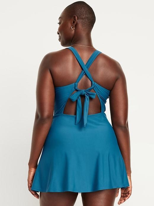 V-Neck Swim Dress Product Image