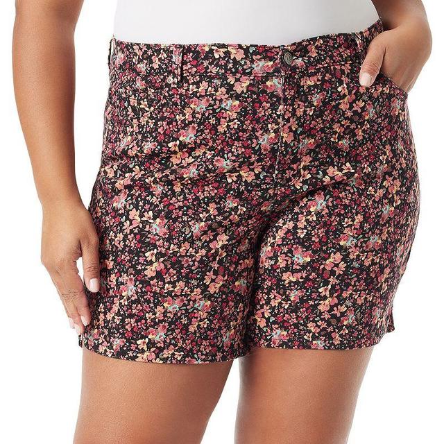 Plus Size Gloria Vanderbilt Amanda Shorts, Womens Product Image