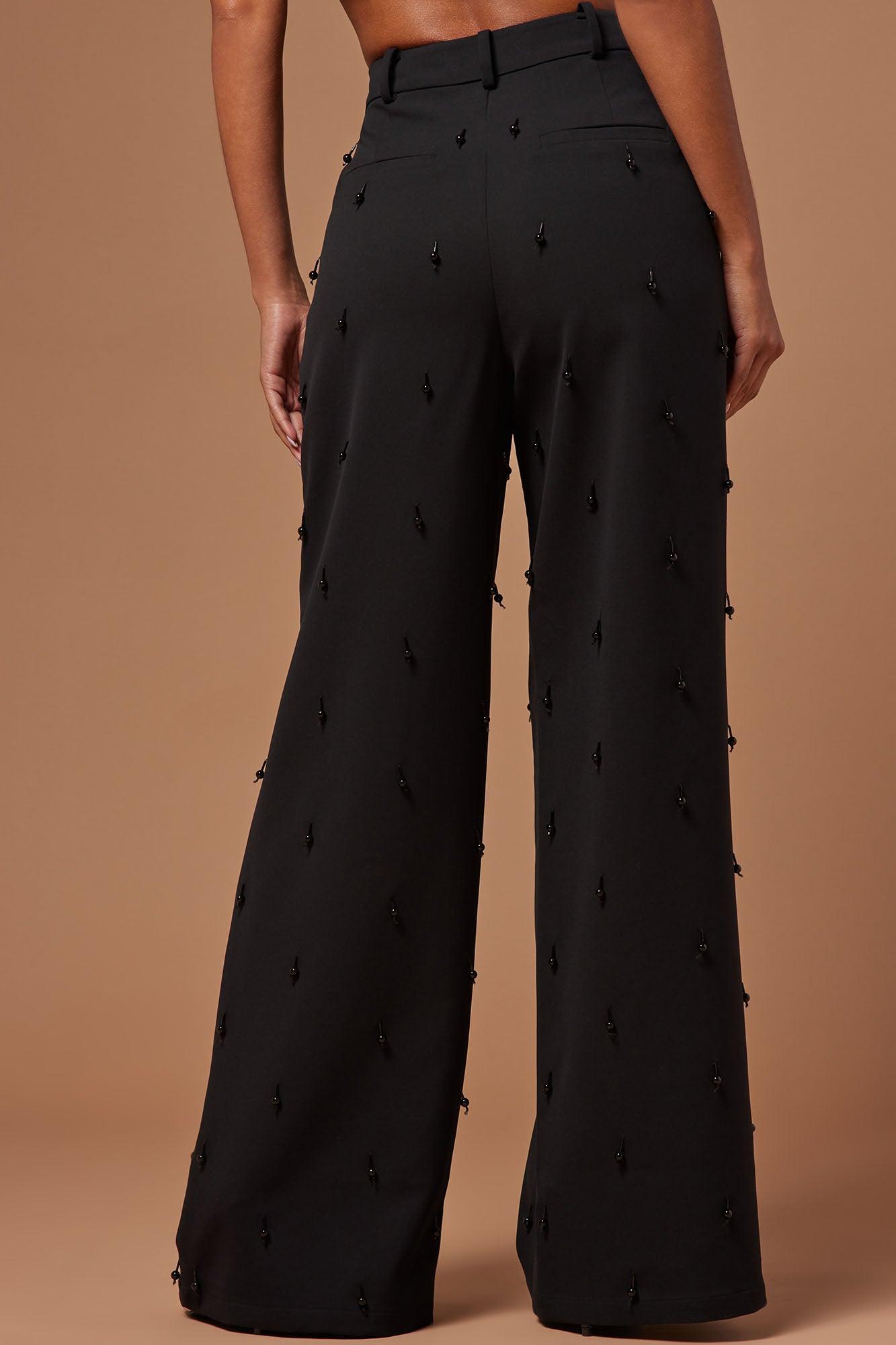 Rayah Embellished Pant - Black Product Image