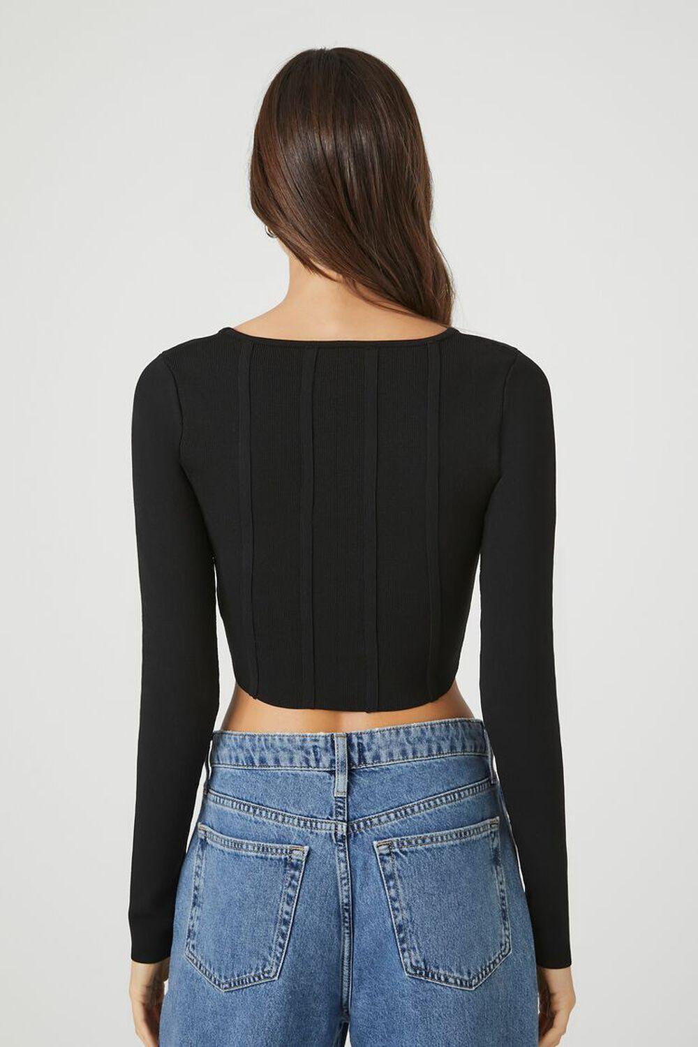 Sweater-Knit Seam Crop Top | Forever 21 Product Image