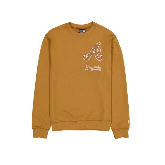 Atlanta Braves Light Bronze Logo Select Crewneck Male Product Image