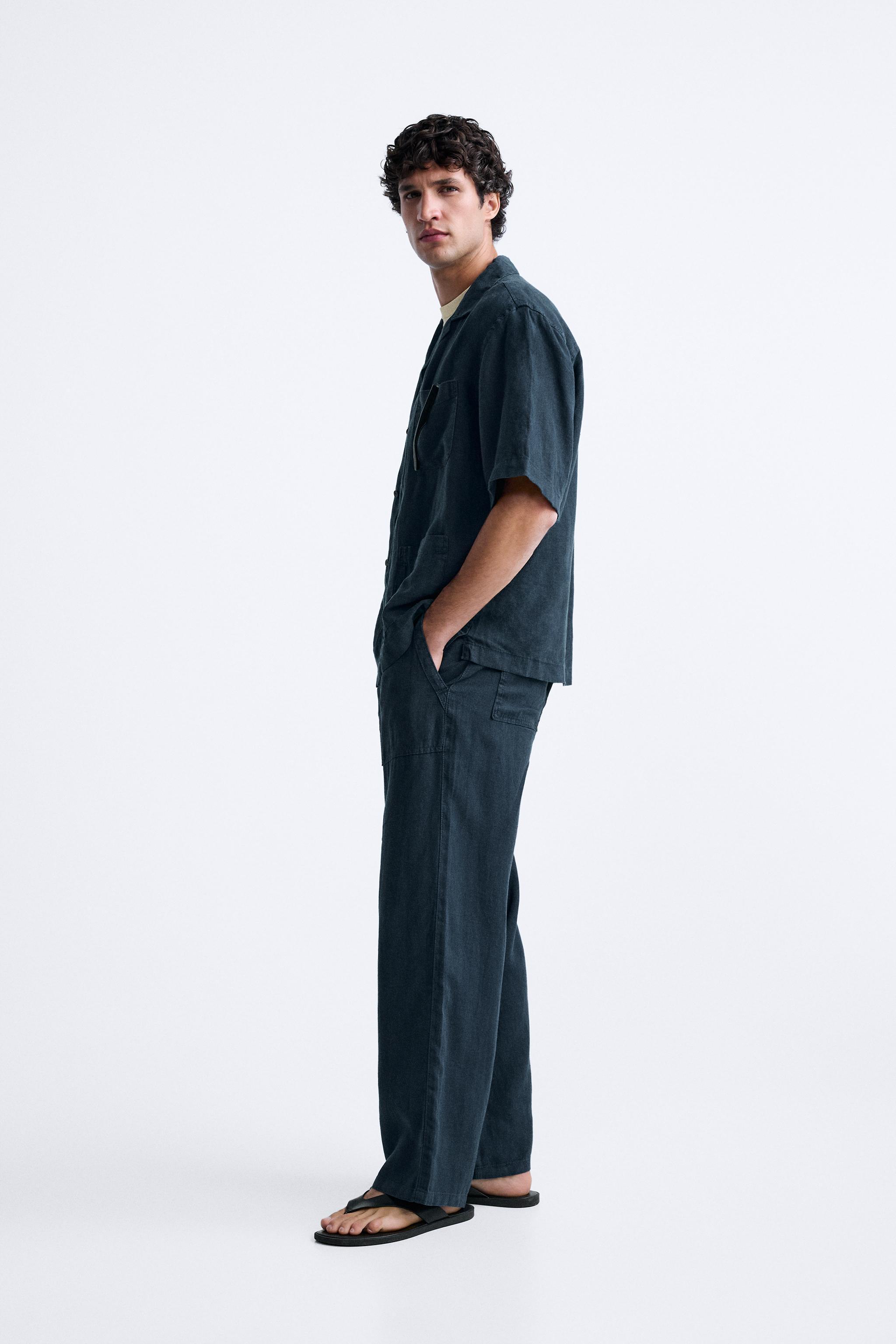 LINEN PANTS IN 100% LINEN Product Image