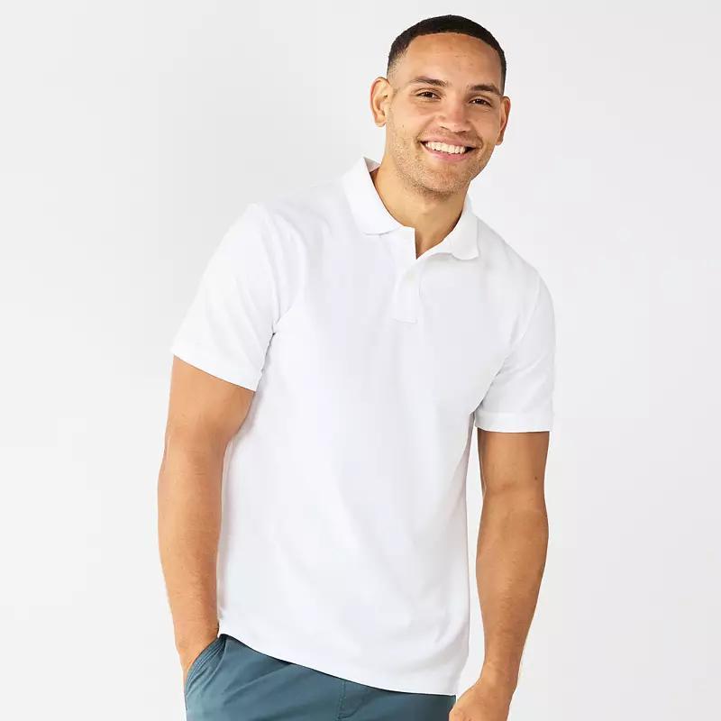 Mens Sonoma Goods For Life Short Sleeve Relaxed Fit Pique Polo Product Image