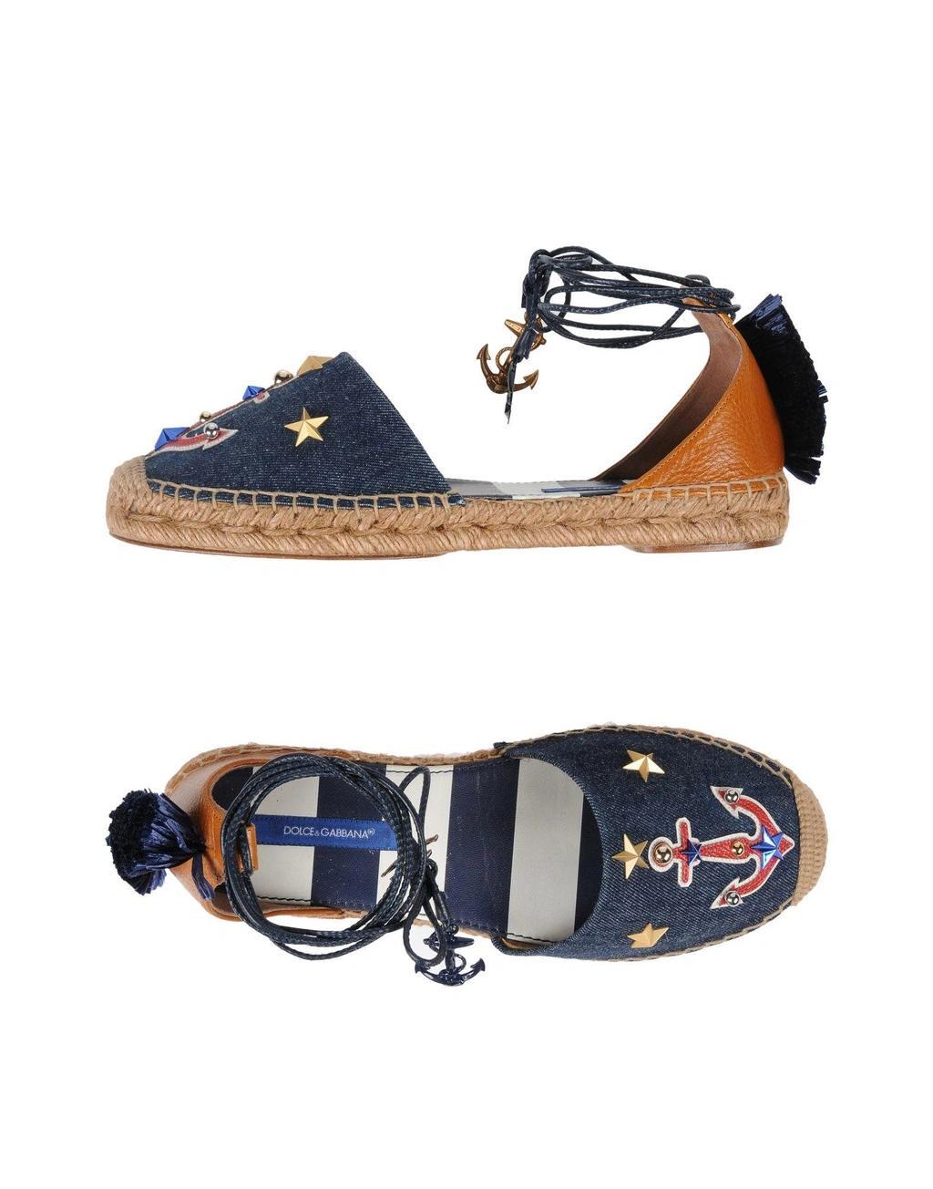 DOLCE & GABBANA Espadrilles In Blue Product Image