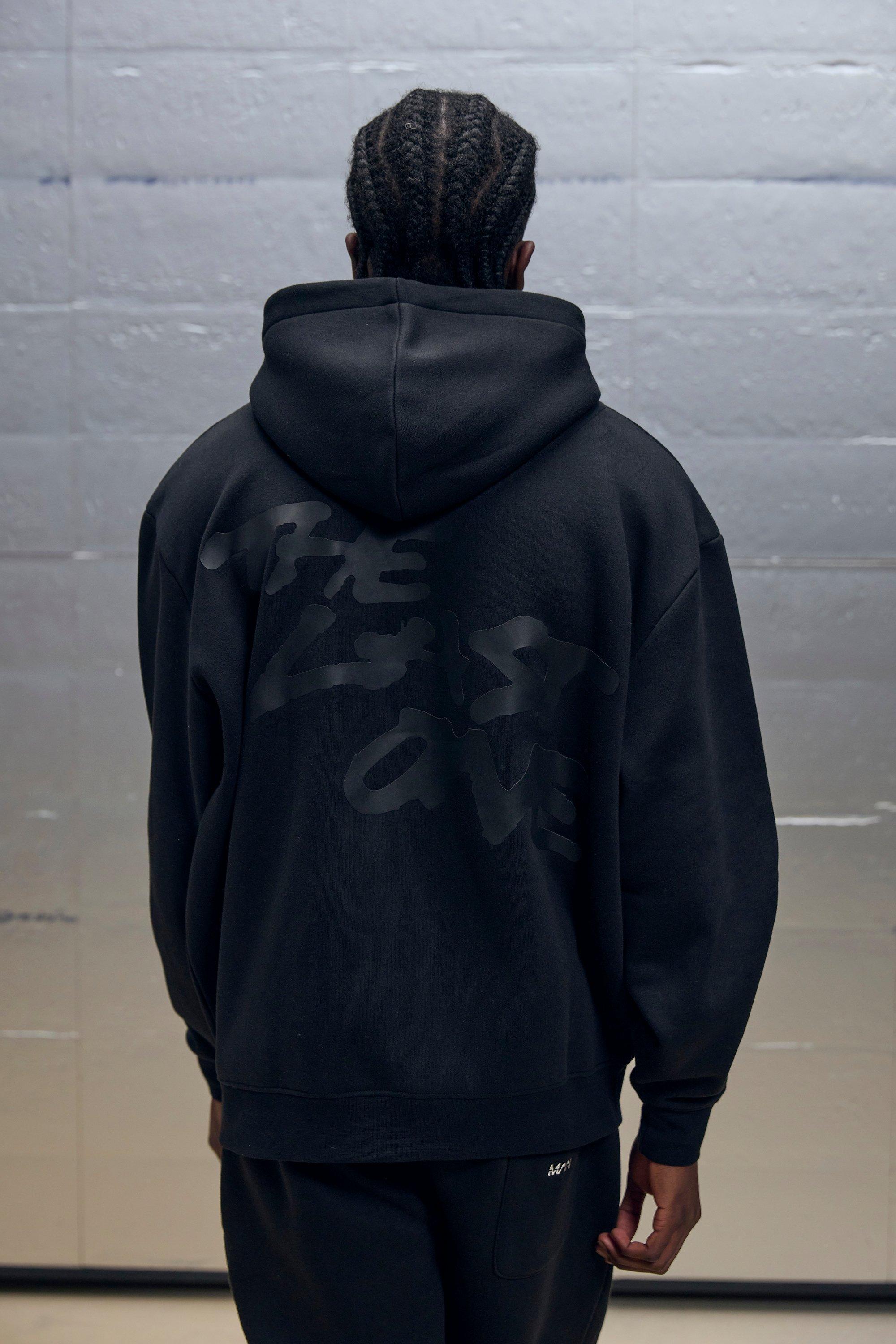 Oversized Boxy Clear Printed The Last One Graphic Hoodie | boohooMAN USA Product Image