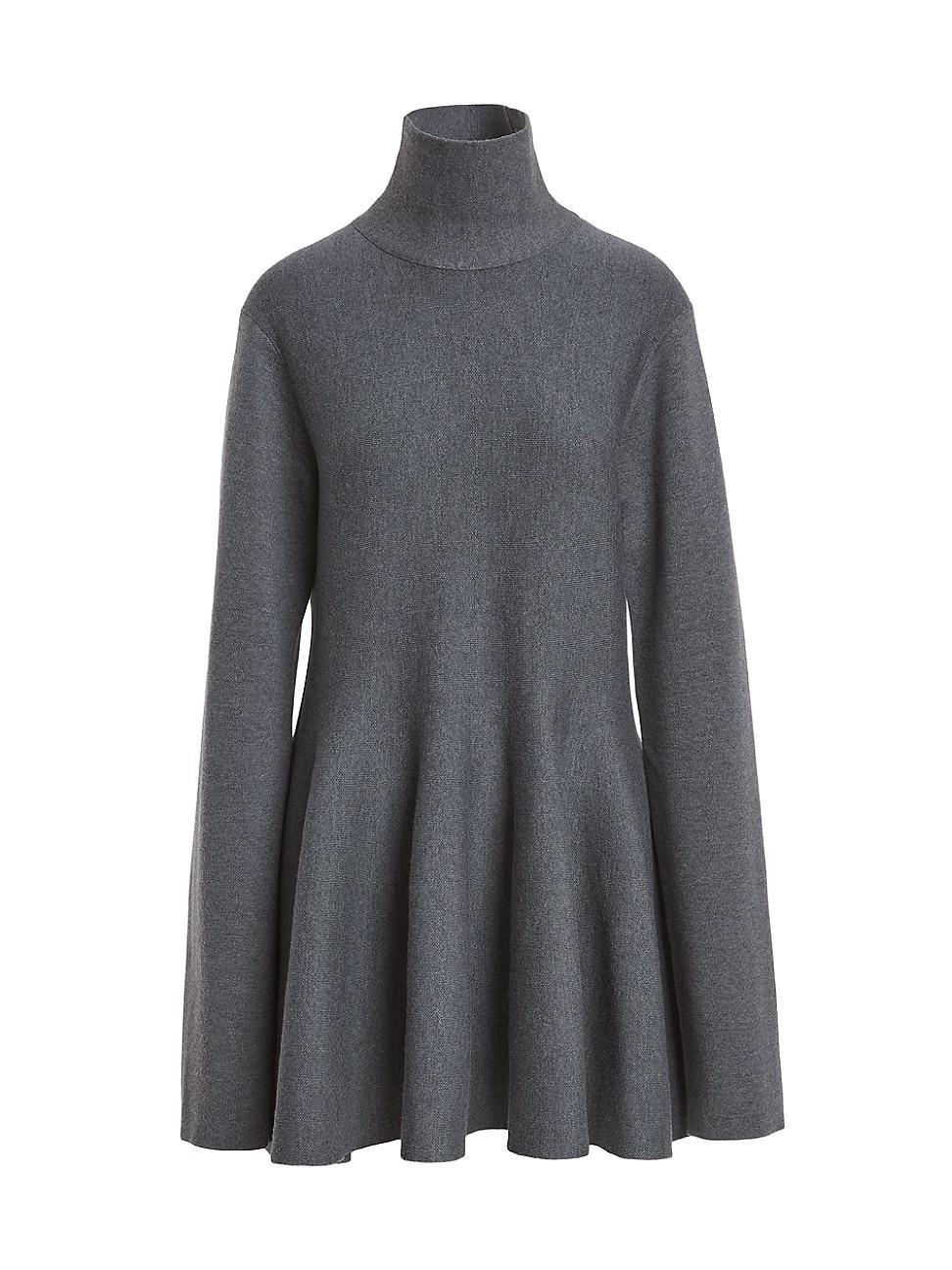 Womens Clarice Wool-Blend Turtleneck Minidress Product Image