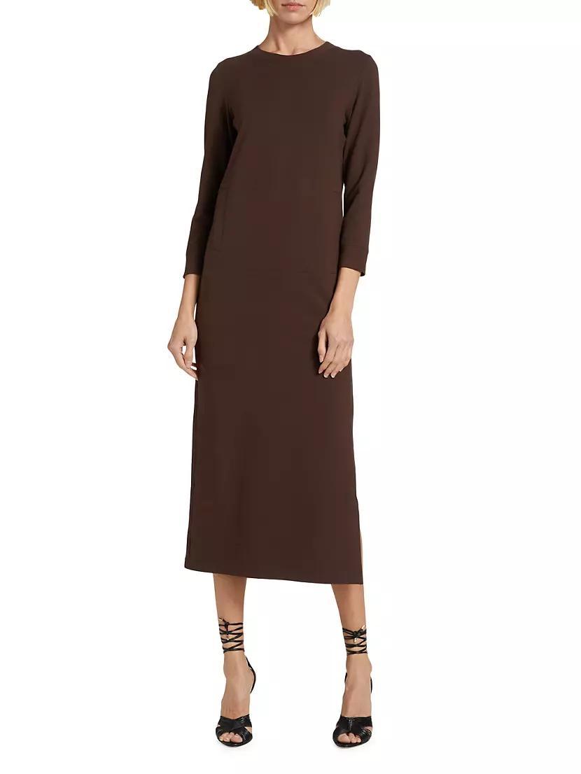 Tailored Terry Midi-Dress Product Image