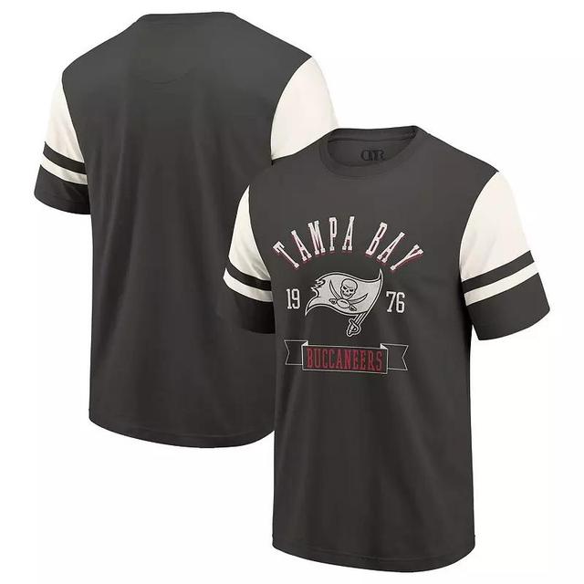 Mens Darius Rucker Collection by Fanatics Pewter Tampa Bay Buccaneers Football T-Shirt Product Image