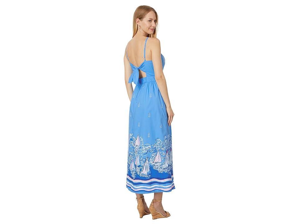 Lilly Pulitzer Charlese Cotton Halter Midi (Lunar A Lil Nauti Engineered Woven Dress) Women's Dress Product Image