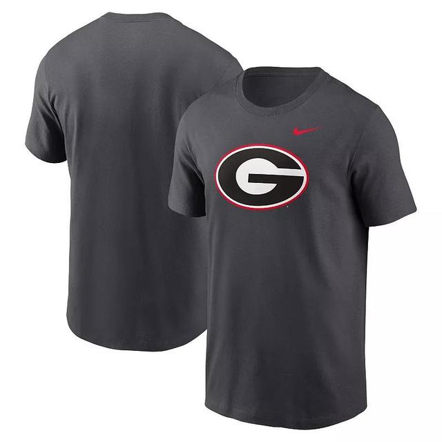 Mens Nike Anthracite Georgia Bulldogs Primetime Evergreen Logo T-Shirt Product Image