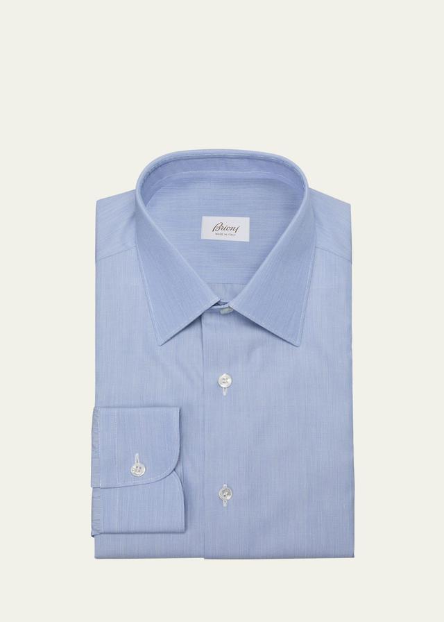 Mens Cotton Micro-Stripe Dress Shirt Product Image