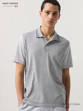 Mens Dry-Ex Polo Shirt with Odor Control Gray XS UNIQLO US Product Image