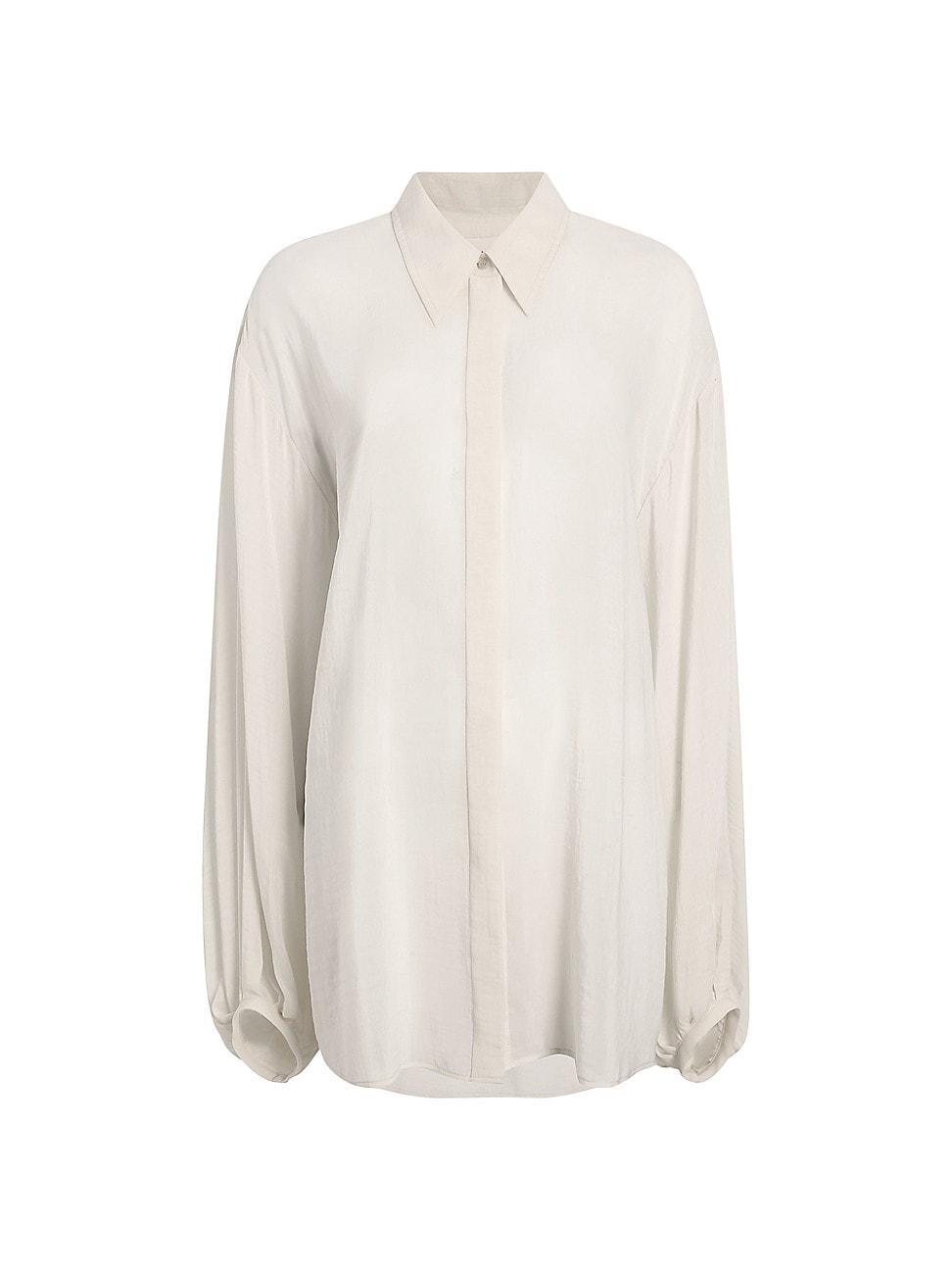 Womens Bam Oversized Button-Front Shirt Product Image