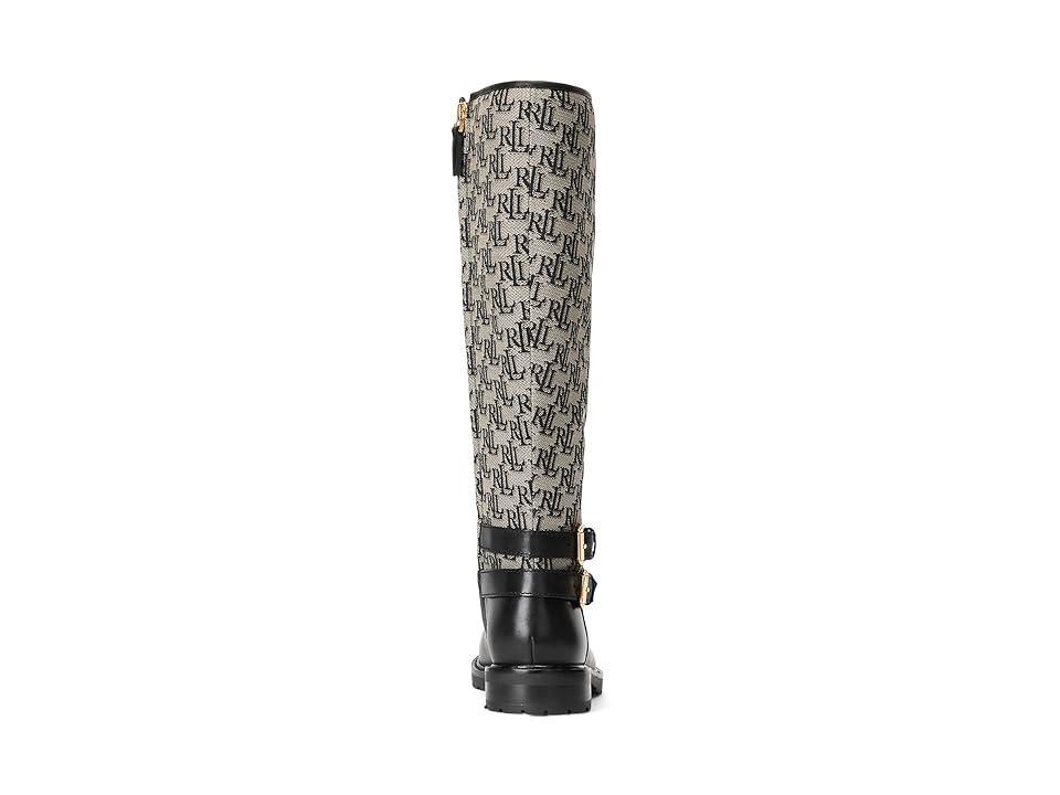 LAUREN Ralph Lauren Emelie Tall Boot Black/Black) Women's Boots Product Image