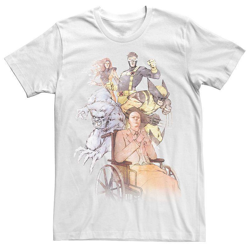 Mens Marvel X-Men Sketched Group Shot Tee Product Image