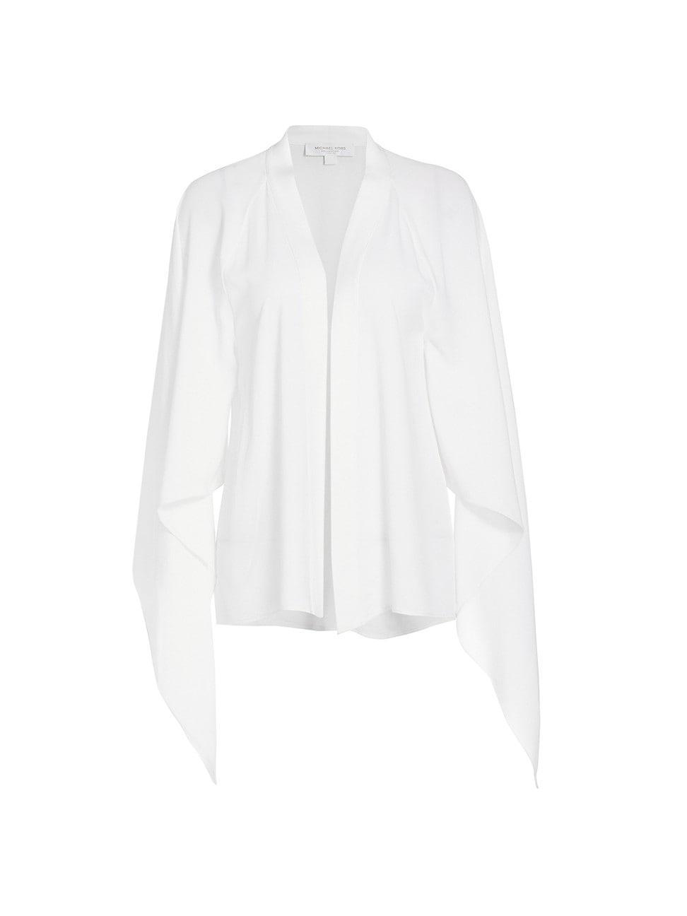 Michael Kors Collection Flare Sleeve Silk Blouse Product Image