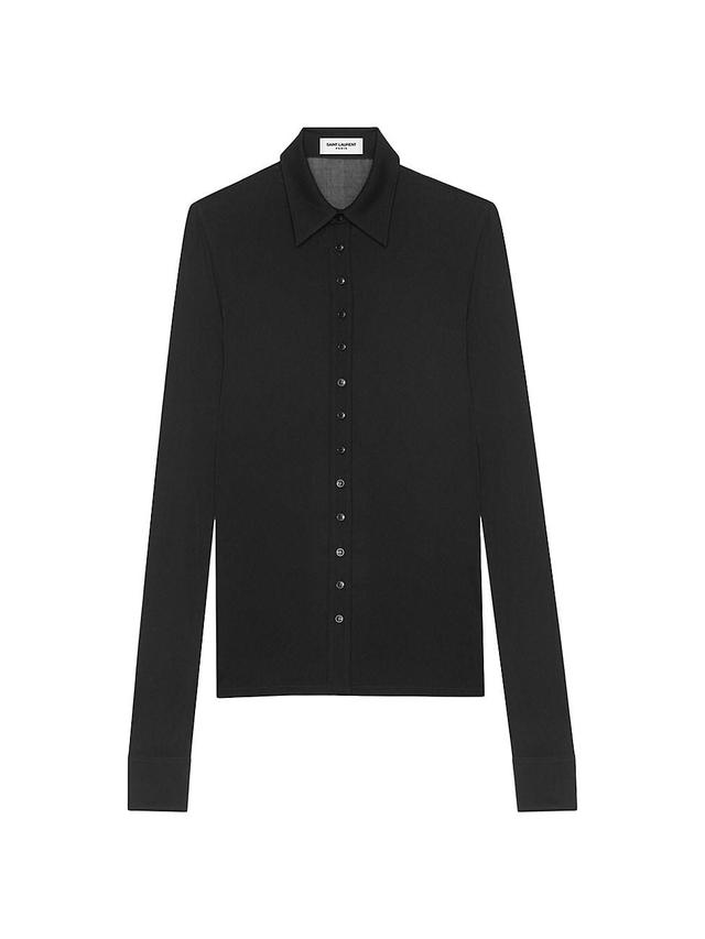 Womens Shirt in Crepe Jersey Product Image