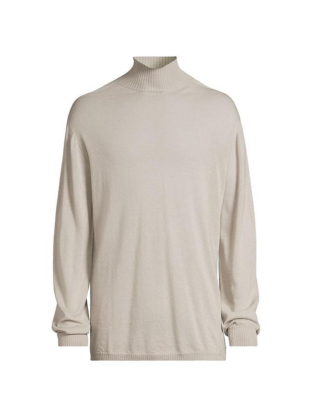 Mens Wool Oversized Turtleneck Sweater Product Image