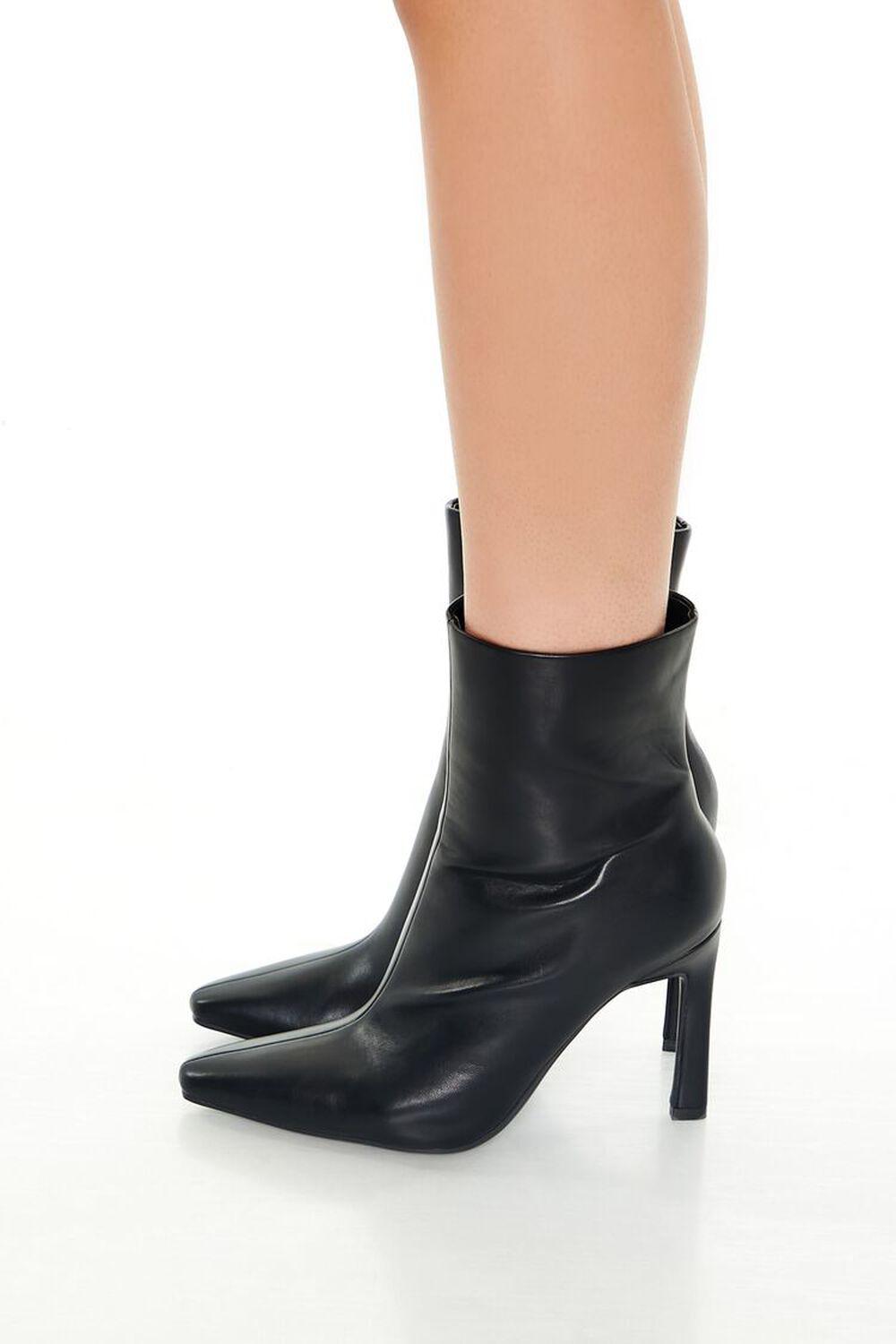 Faux Leather Pointed-Toe Booties | Forever 21 Product Image