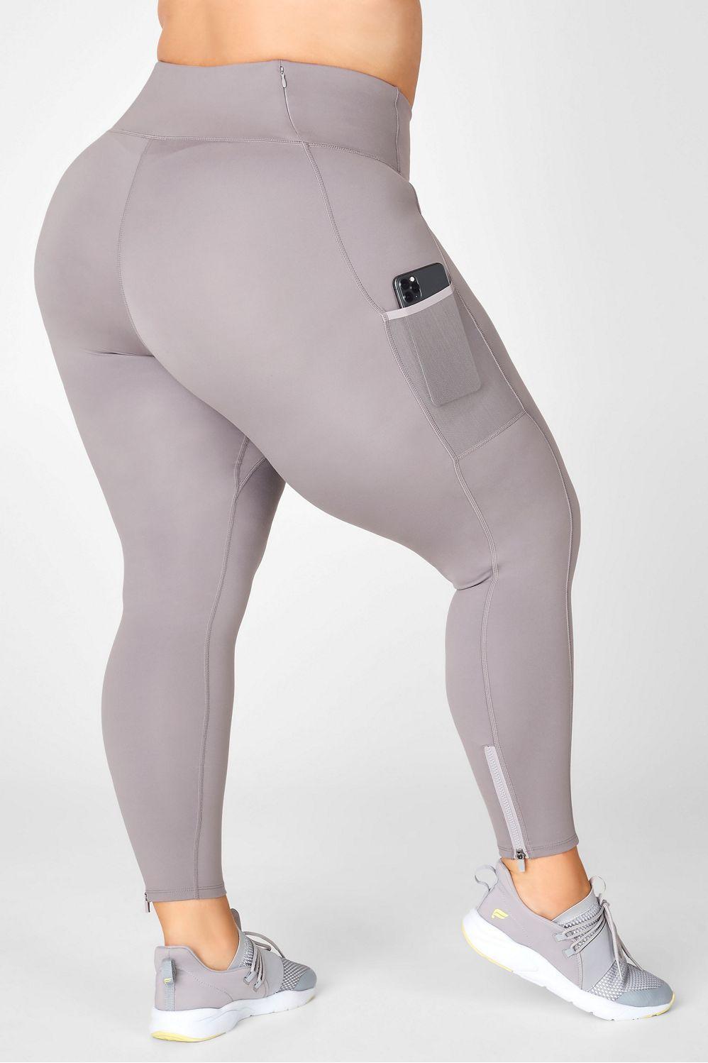 Fabletics Trinity High-Waisted Utility Legging Womens Quarry Grey/Haze Grey plus Size 4X Product Image