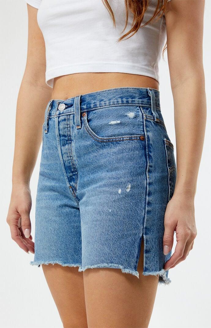 Levis Womens 501 Original High Waisted Denim Shorts Product Image