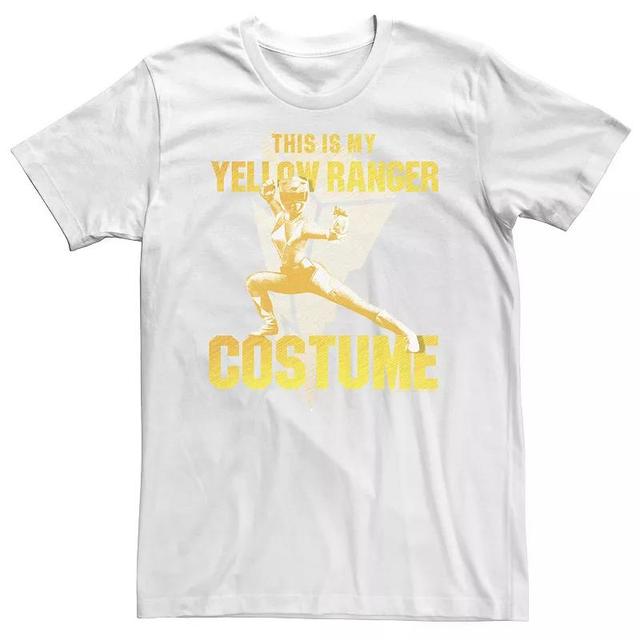 Big & Tall Power Rangers This Is My Yellow Ranger Costume Tee, Mens Product Image