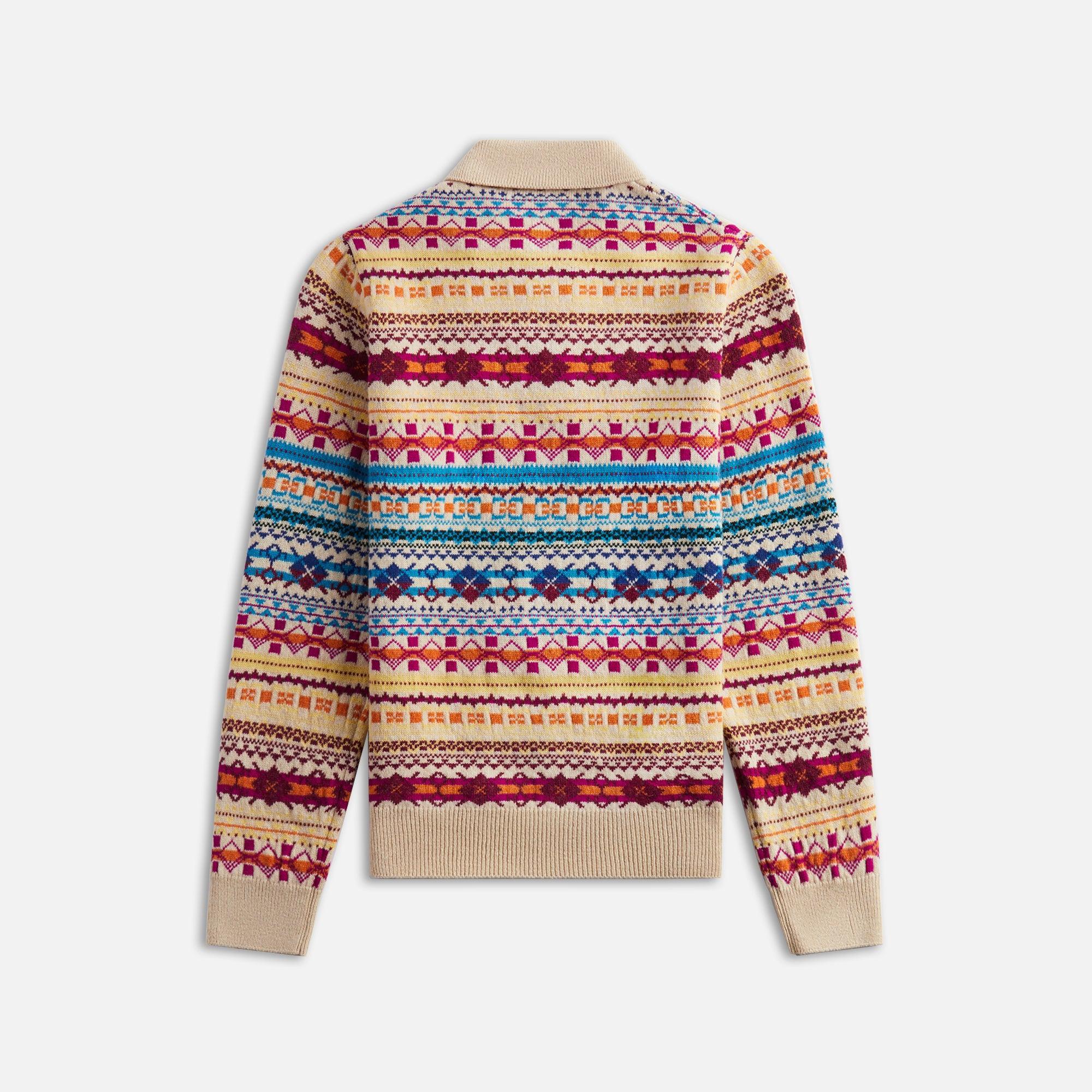 Loewe Polo Sweater - Ecru / Multicolor Male Product Image