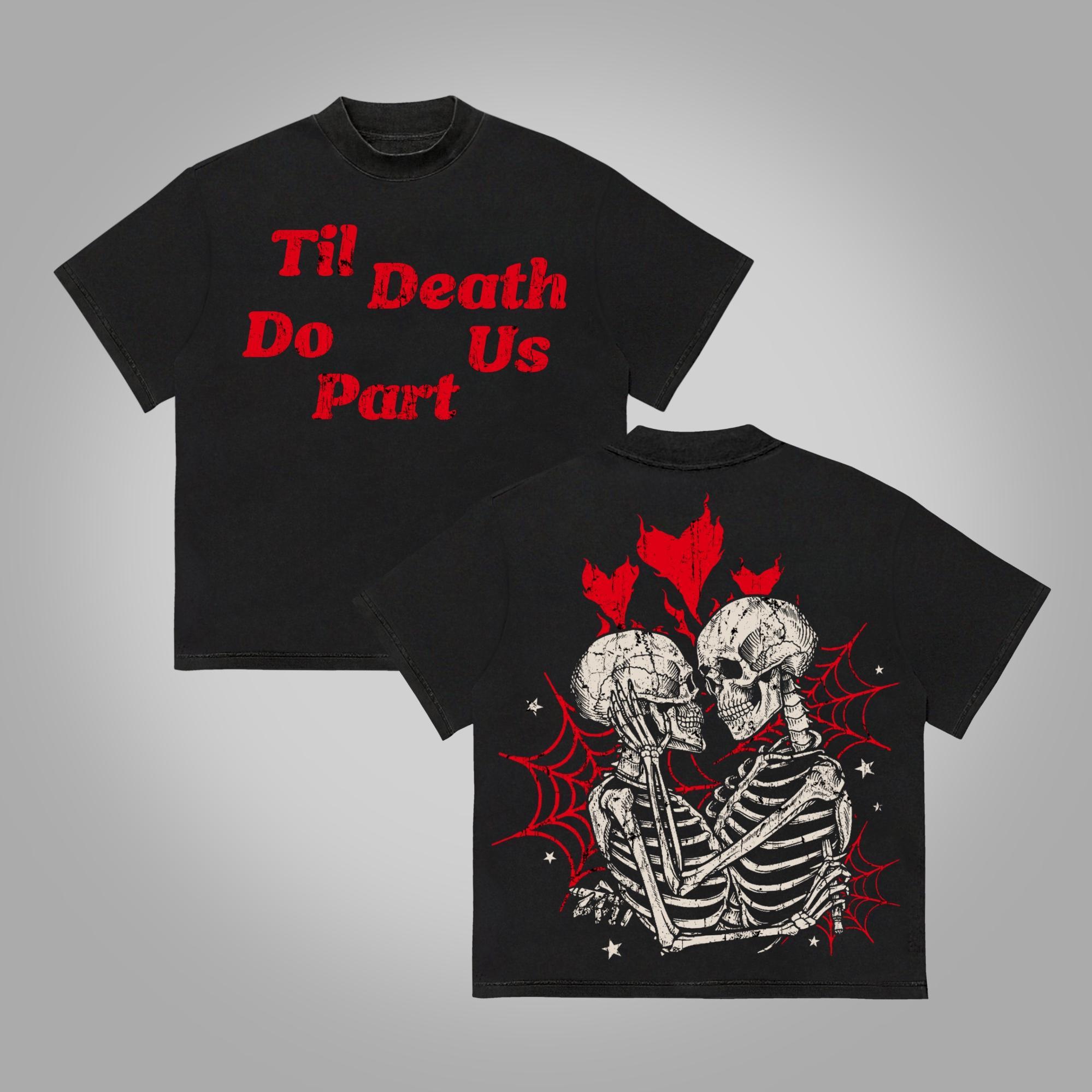 Sopula Til Death Do Us Part Make Old Vintage Printed Graphics Cotton T-Shirt Product Image