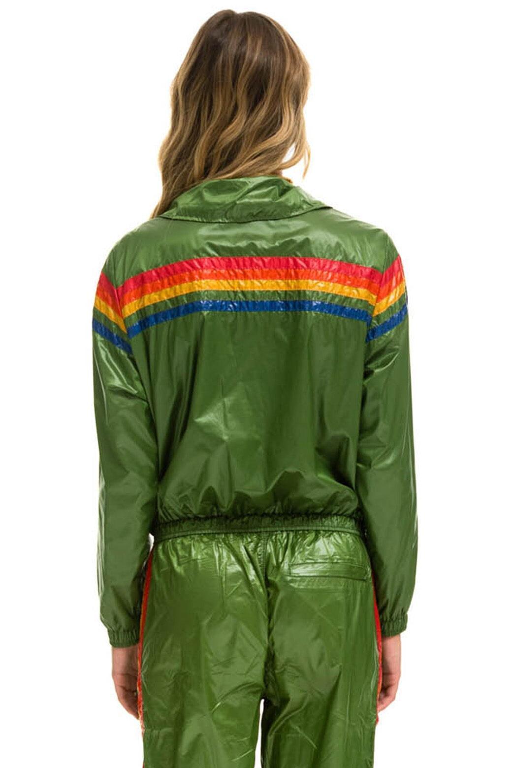 5 STRIPE - WINDBREAKER GARDEN GREEN GLOSSY Female Product Image