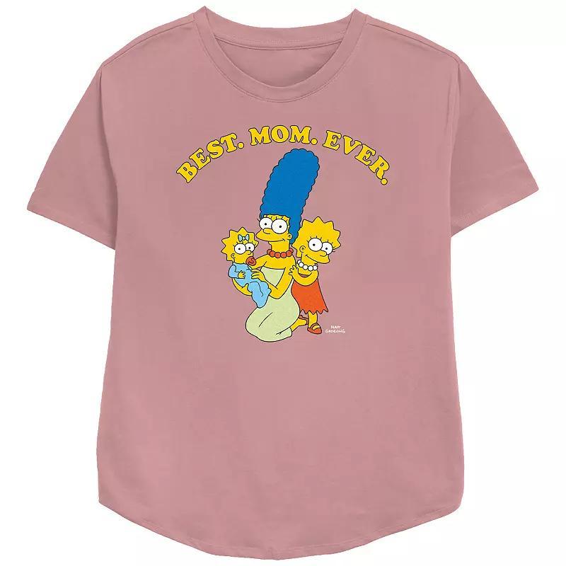 Womens The Simpsons Marge Best Mom Ever Relaxed Fit Graphic Tee Product Image