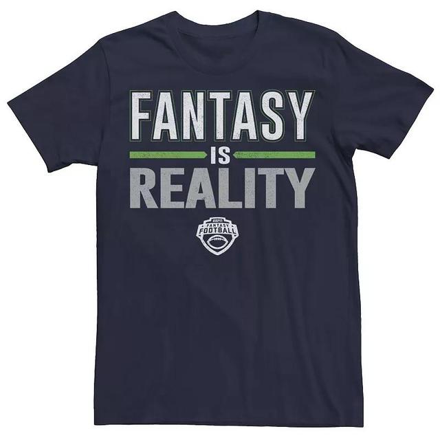 Big & Tall ESPN Fantasy Football Fantasy Is Reality Green Logo Tee, Mens Product Image