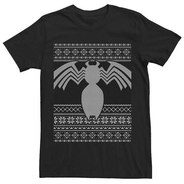 Mens Marvel Venom Arachnid Symbol Christmas Design Tee Product Image