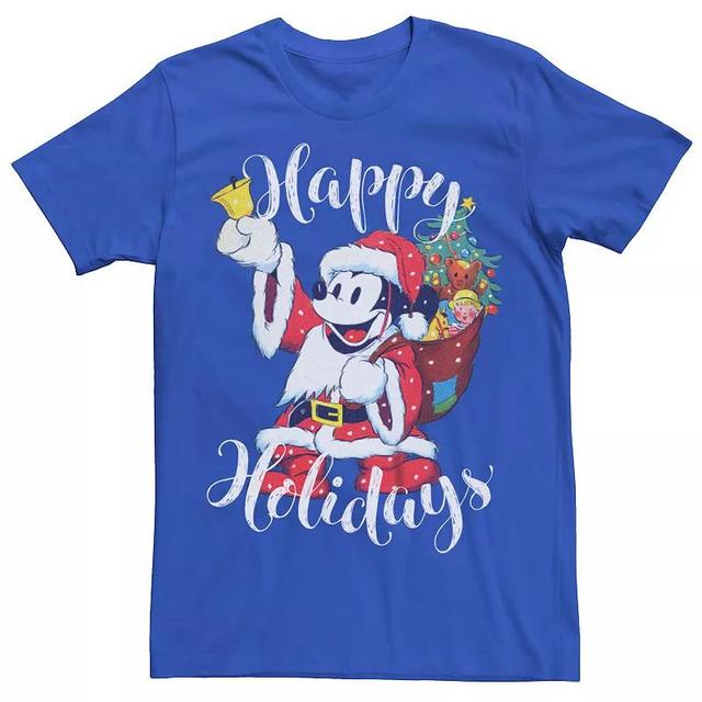 Disneys Mickey Mouse Mens Santa Claus Happy Holidays Tee Product Image