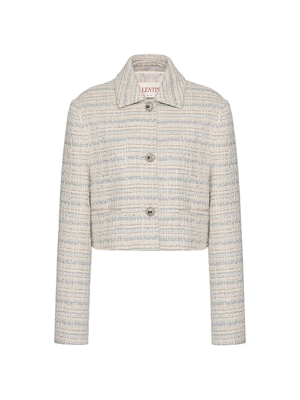 Womens Delicate Tweed Jacket Product Image