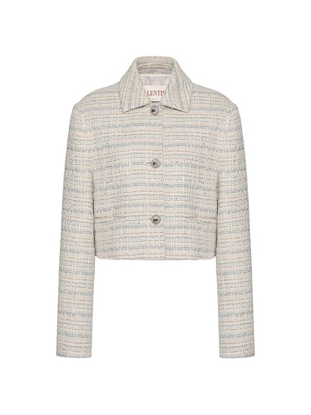 Womens Delicate Tweed Jacket Product Image