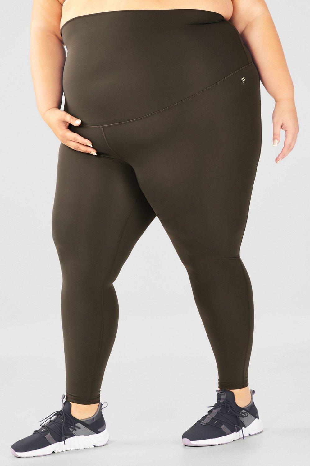 Fabletics High-Waisted PureLuxe Maternity Legging Womens Army Size XXS Product Image