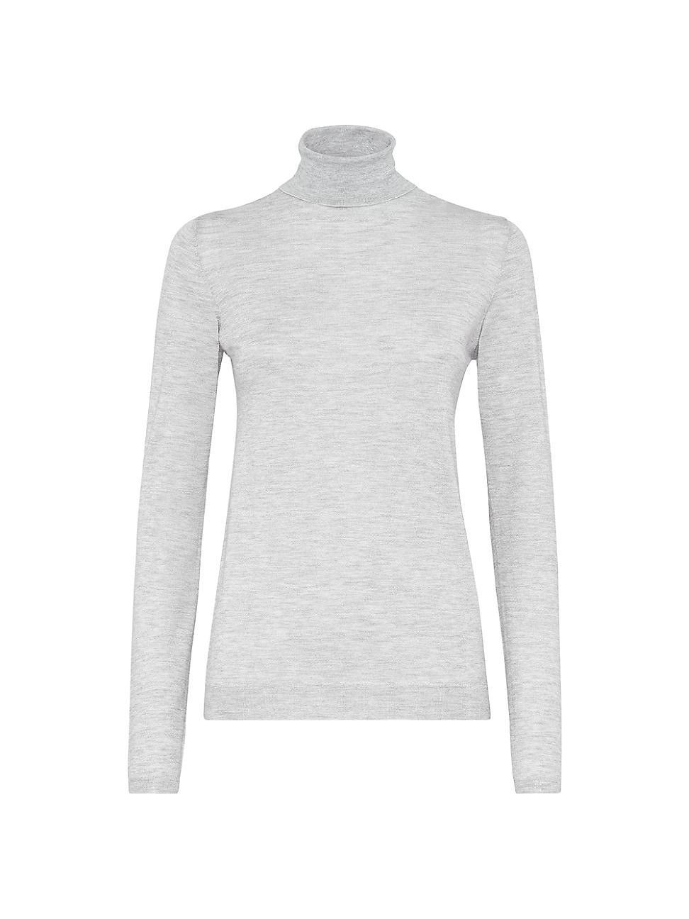 Womens Sparkling Cashmere and Silk Lightweight Sweater Product Image