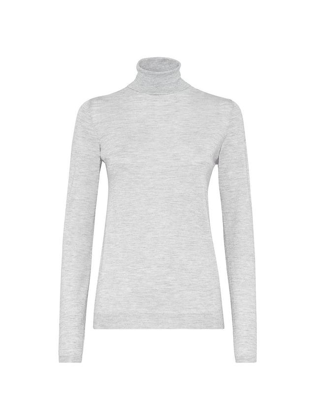 Womens Sparkling Cashmere and Silk Lightweight Sweater Product Image