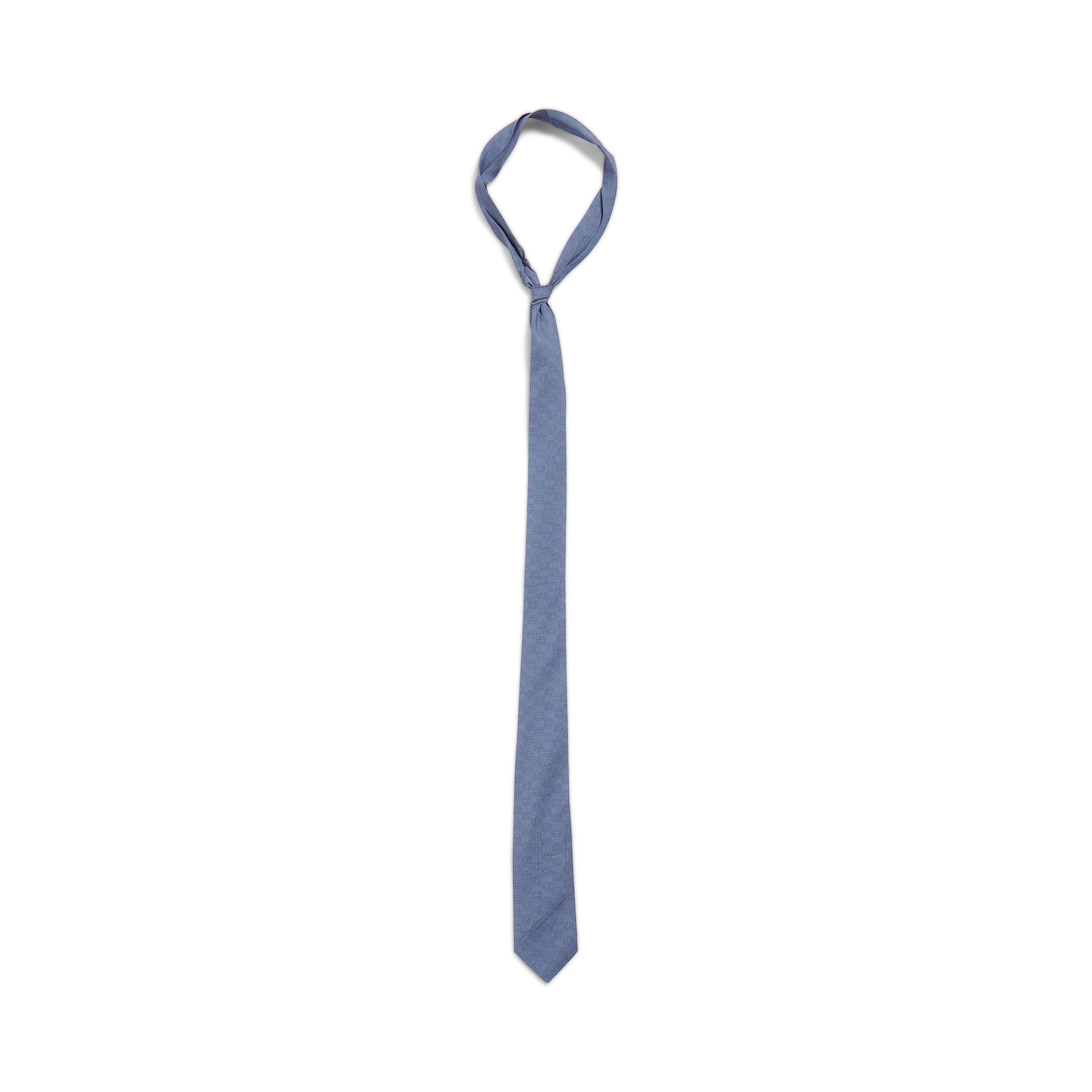 Men's Tie  in Light Blue/white Product Image