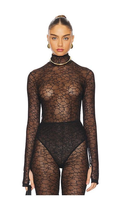 Crystalline Turtleneck Bodysuit Product Image