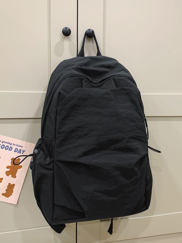 Plain Multi-Pocket Backpack Product Image