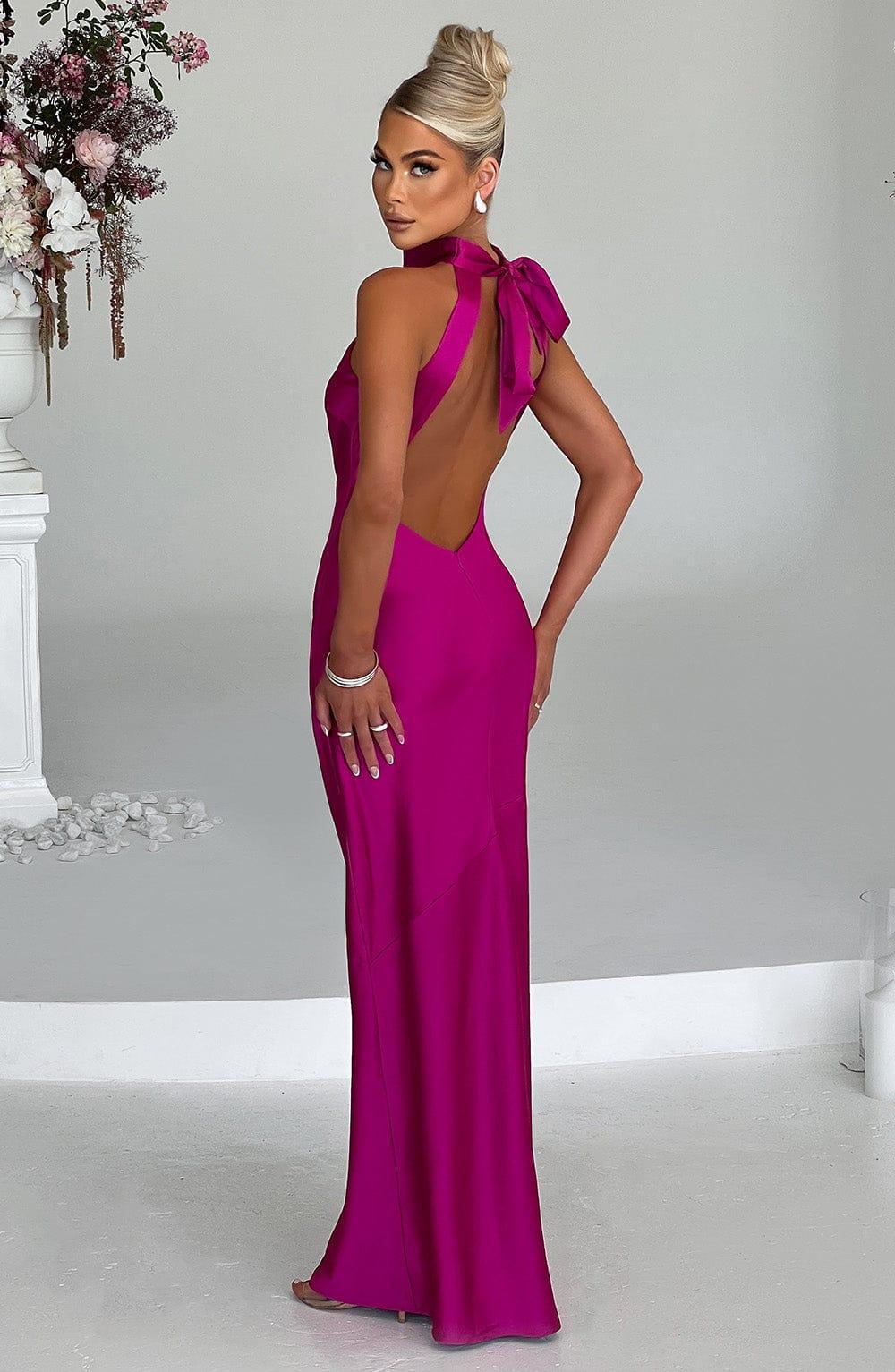 Etta Maxi Dress - Hot Pink Product Image