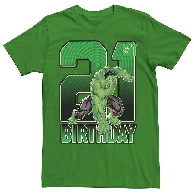 Mens Marvels Hulk 21st Birthday Tee Product Image