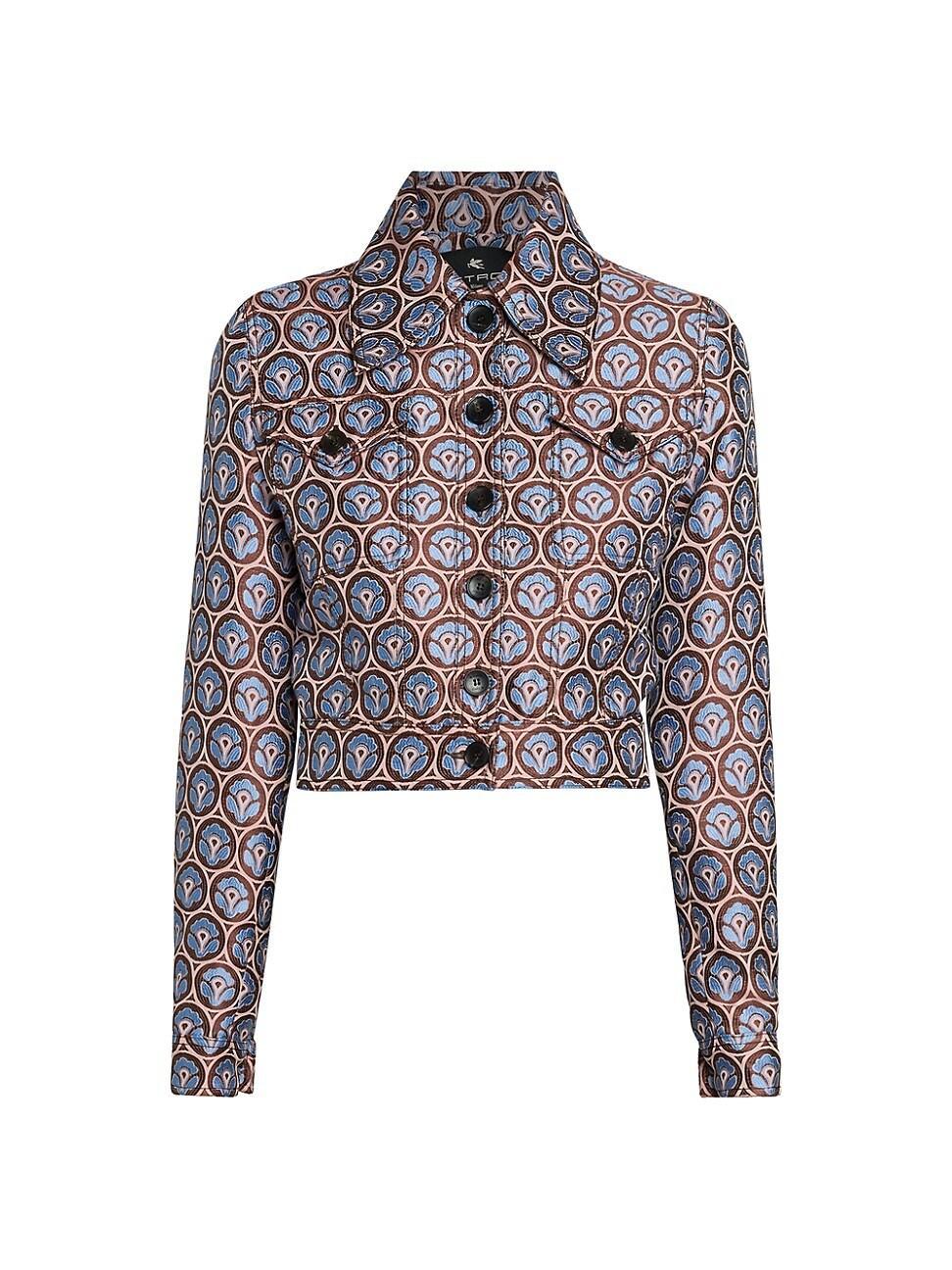 Cropped Jacquard Jacket Product Image