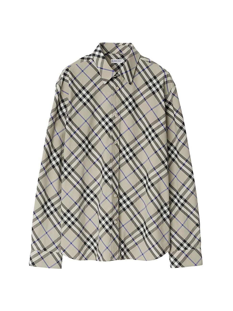 Mens Check Cotton Shirt Product Image