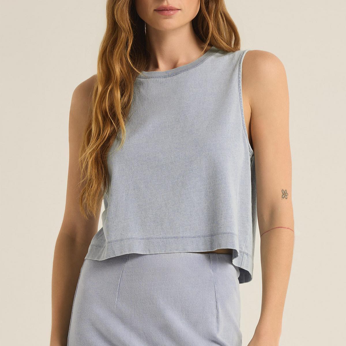 Sloane Jersey Denim Muscle Tank Product Image