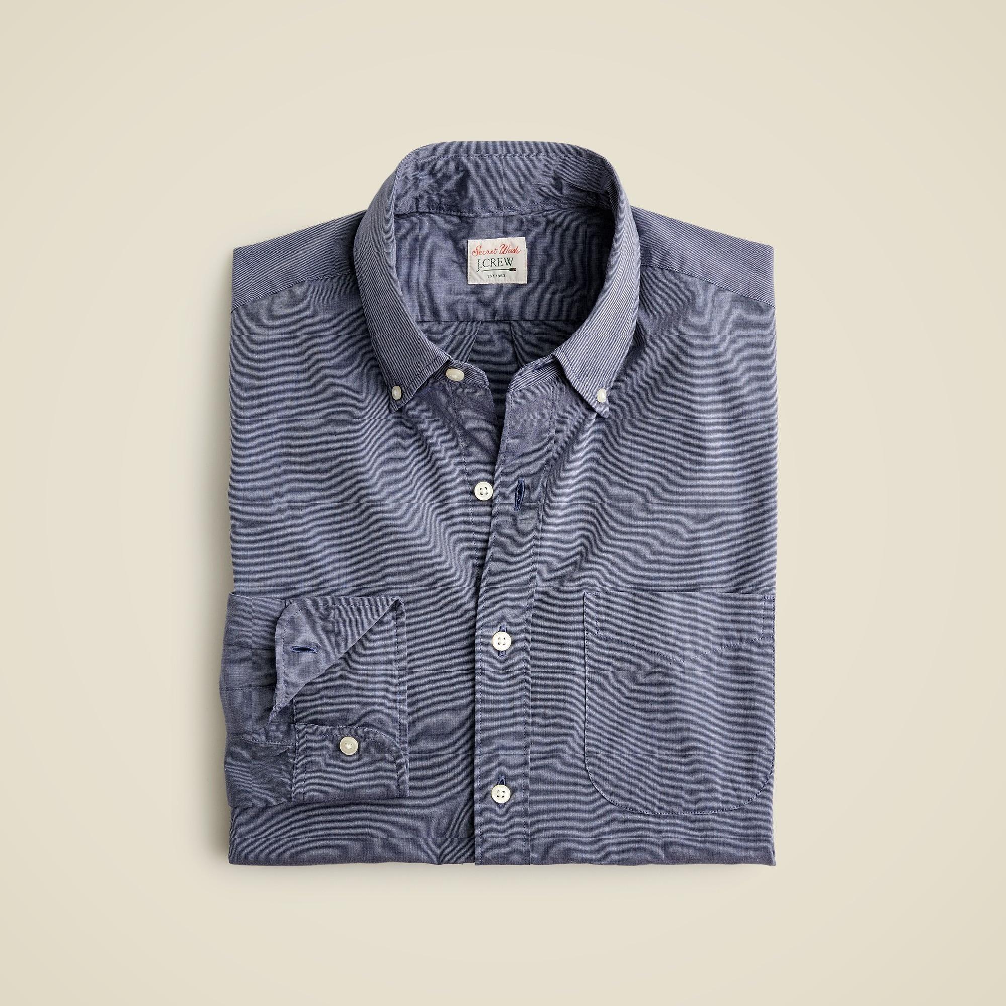 Secret Wash cotton poplin shirt Product Image