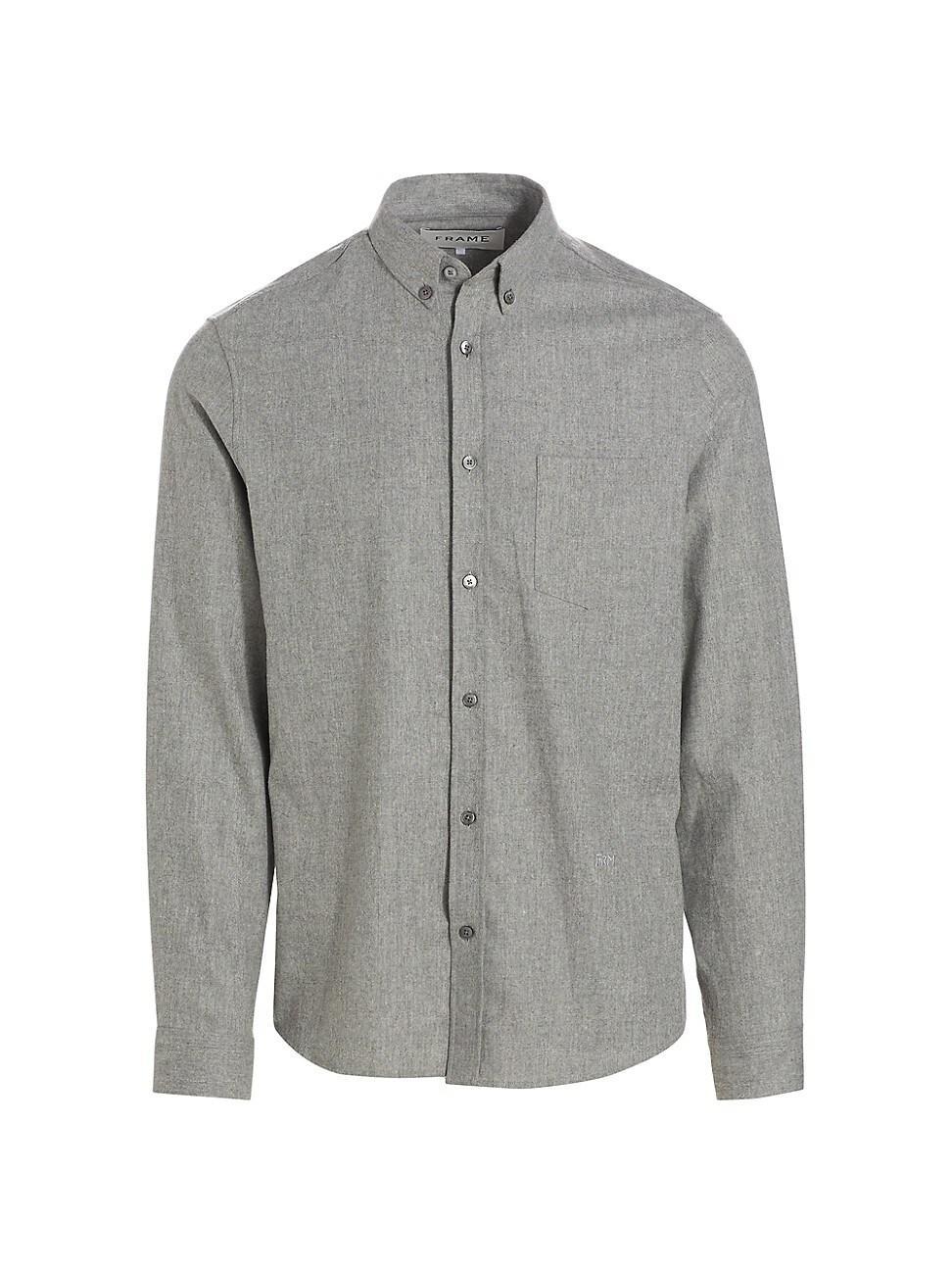 Mens Collared Wool-Blend Shirt Product Image