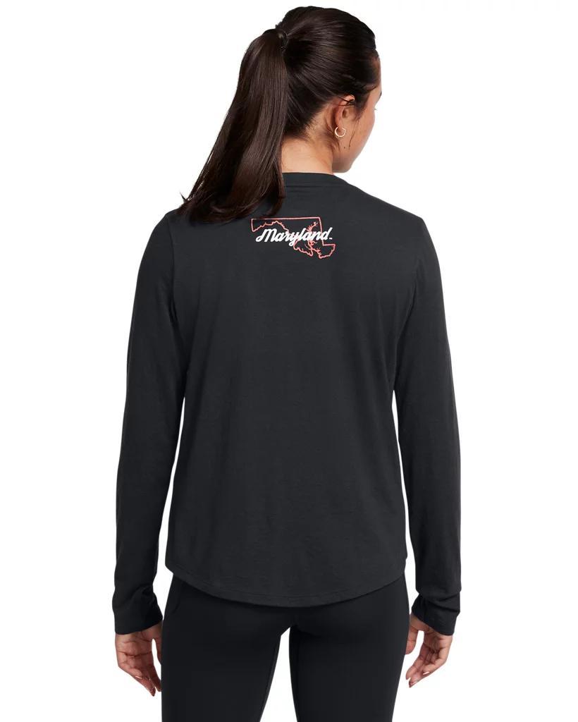 Women's UA Performance Cotton Collegiate Long Sleeve Product Image