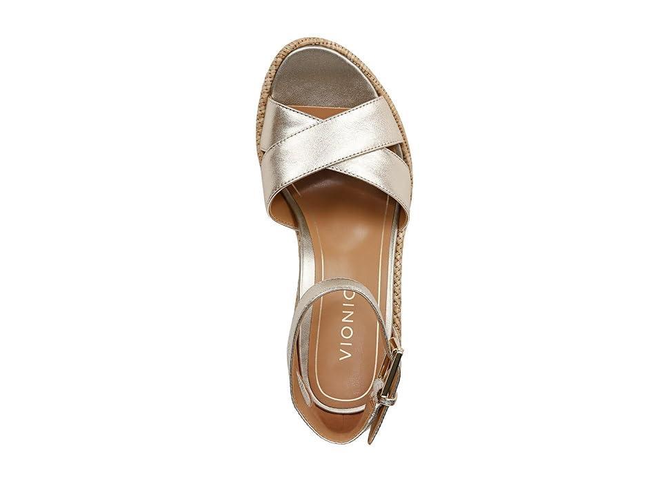 Vionic Marina Leather Platform Wedge Sandals Product Image